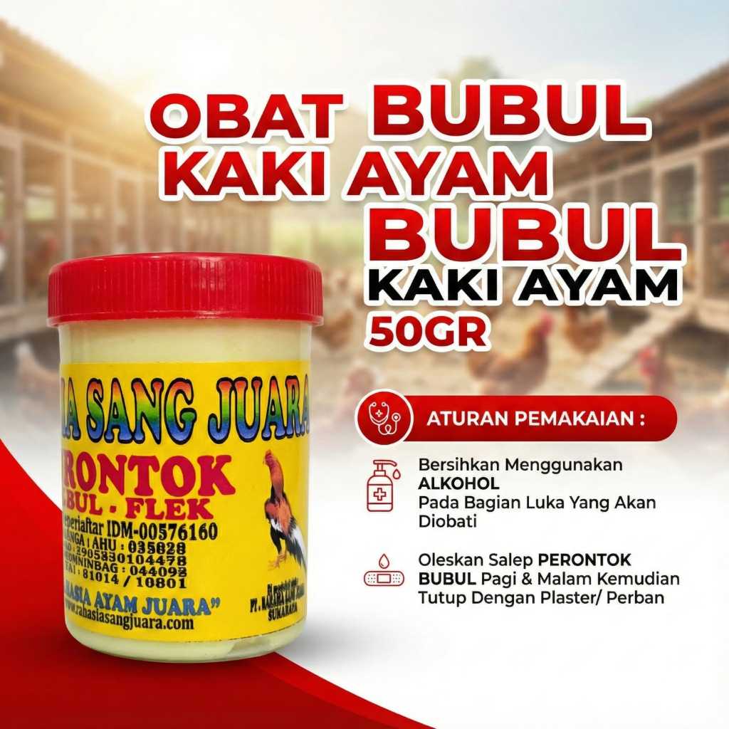 Obat Bubul Kaki Ayam 50gr – Penyembuh Luka Telapak Kaki Ayam & Flek Kaki Ayam