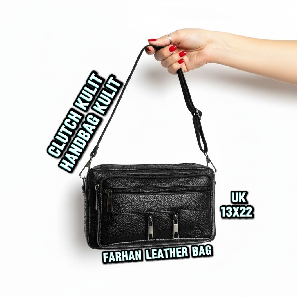 clutch kulit tas handbag pria asli kulit tas selempang pria