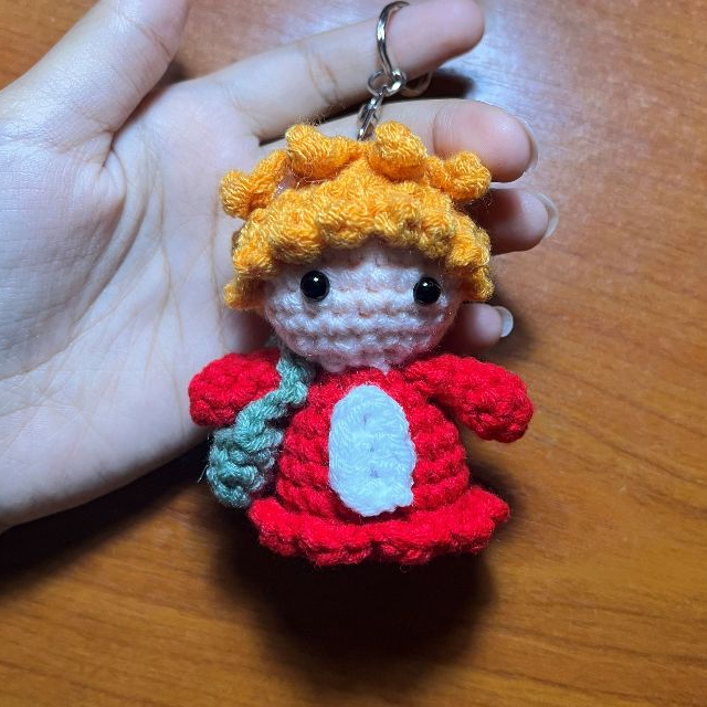 SHAAN - Gantungan Kunci / Keychain Ponyo Amigurumi / Doll / Rajut / Crochet / Handmade
