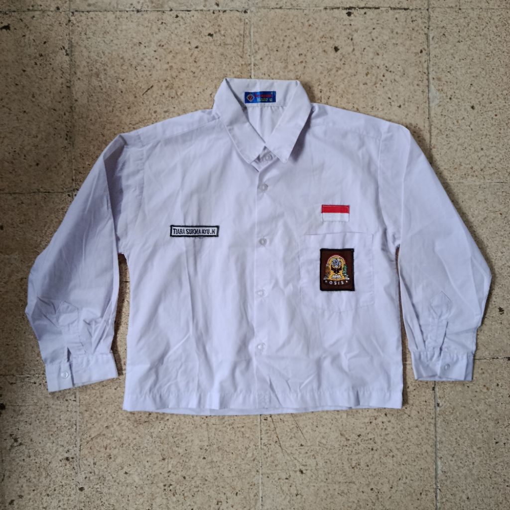 preloved baju putih SMA crop merk seragam/eagle39
