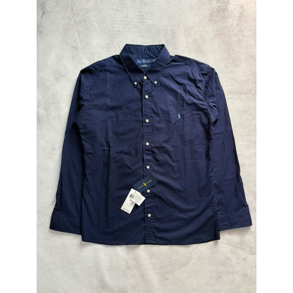 Kemeja oxford Polo Ralph Lauren dark navy BNWT (brand new with tag)