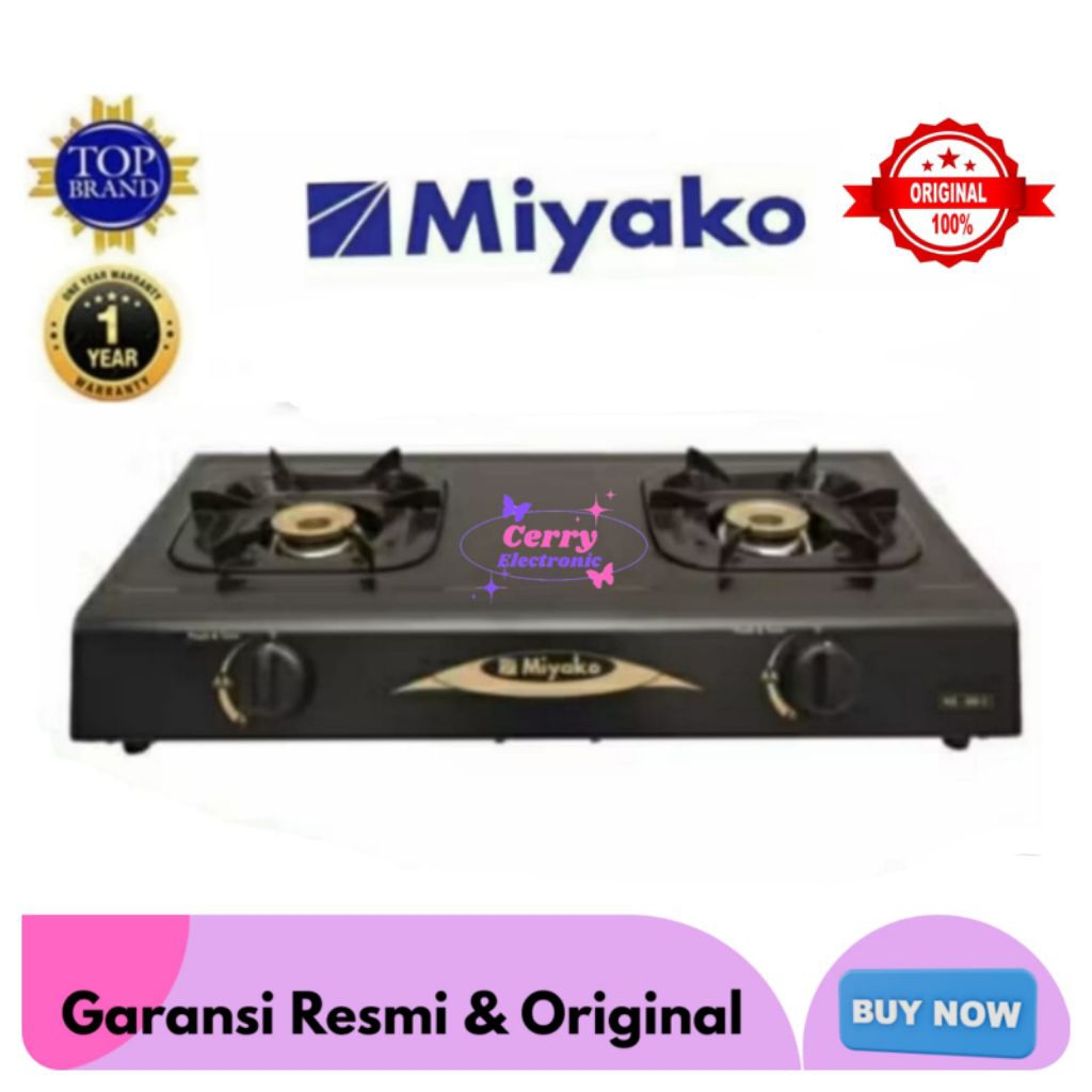 Kompor Gas MIYAKO KG -302C 2Tungku Api Besar