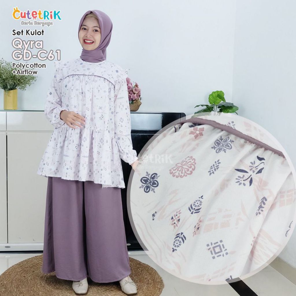 Setelan Kulot Anak Perempuan Cutetrik Setelan Baju Anak Remaja Cewek