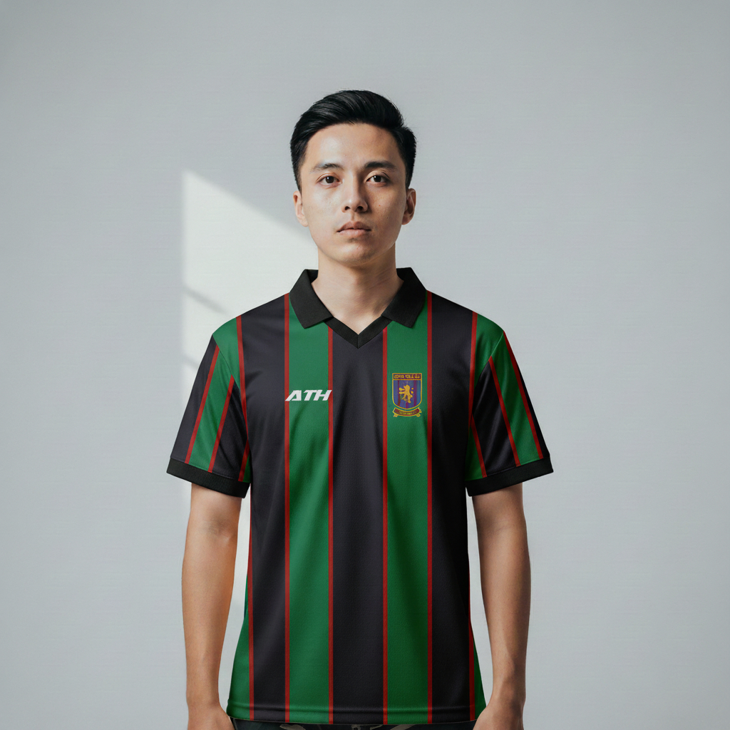 ATHLETIC SPORTWEAR - Jersey Vintage Bola Fantasy Aston Villa Away 1993  Fullprinting Casual - Atasan