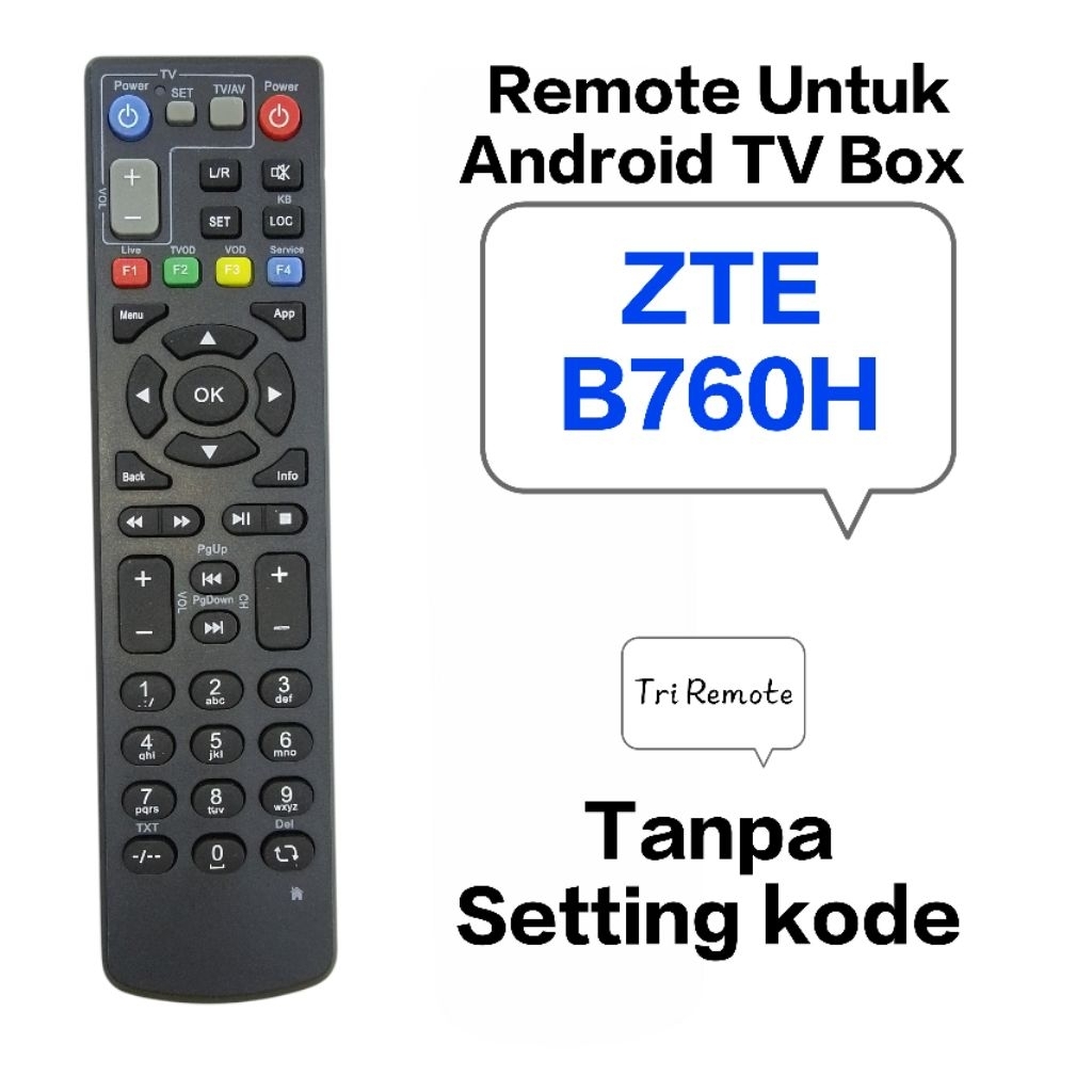 Remot Remote Receiver STB Android TV BOX ZTE ZXV10 B860H B760H USEE TV