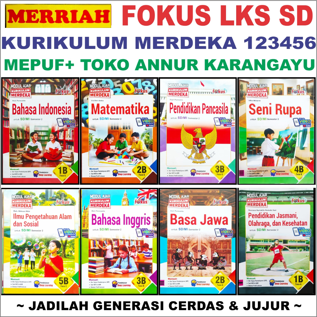 Mepuf Lks Fokus SD 1 2 3 4 5 Meriah Kelas 12345 Modul FOKUS Kurikulum Merdeka Soal Buku Paket Kumer 