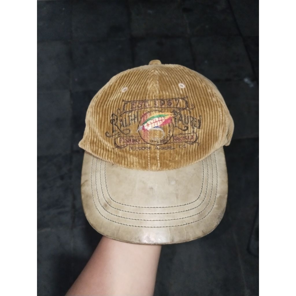 Topi Corduroy Polo RL Fishing