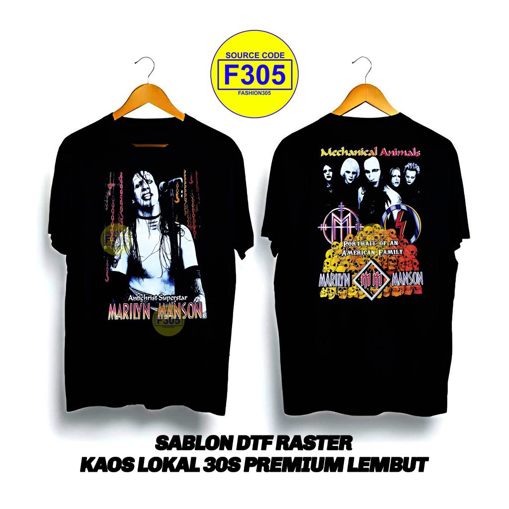 KAOS BAND METAL MARILYN MANSON KAOS BAND CUSTOM