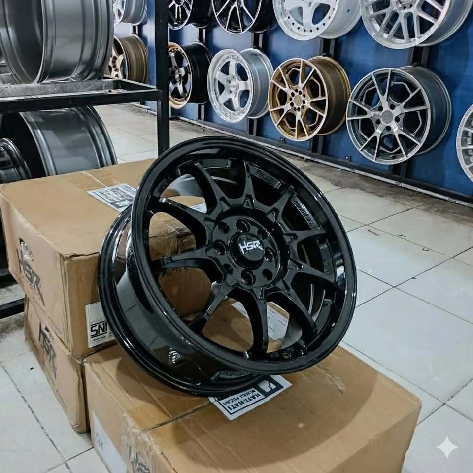Velg Racing HSR Boroko SRD Velg Racing 16 Inch 4x100-114 cocok untuk mobil Avanza, Brio, Jazz DLL