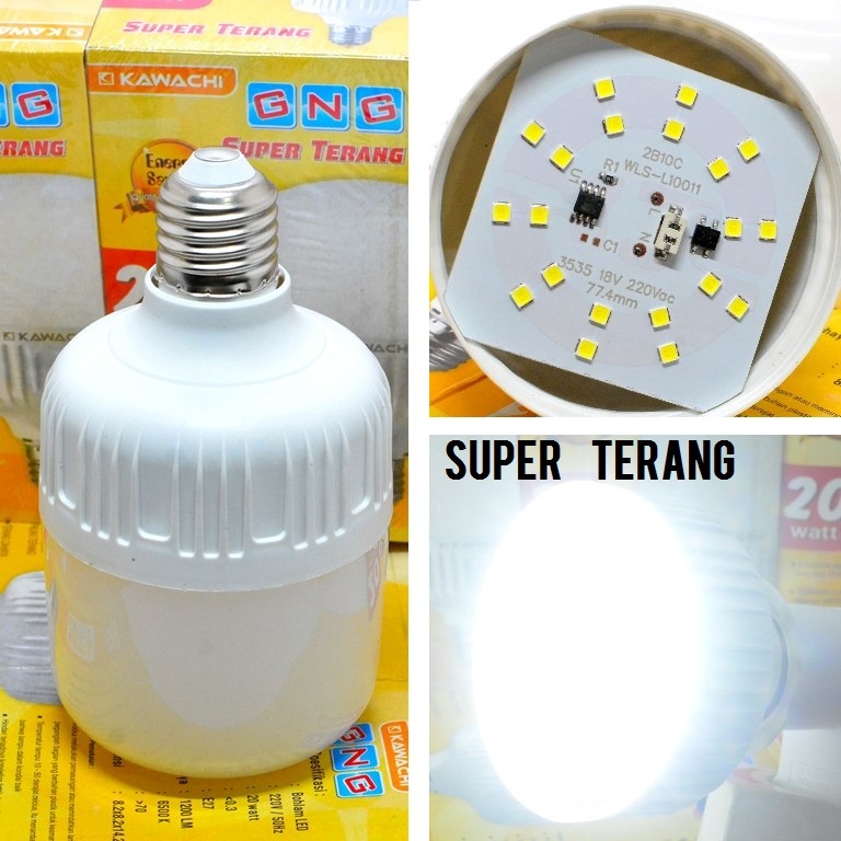Lampu Tabung 20w Led Kapsul 20 Watt Sni Garansi Paling Terang Termurah Capsule Capsul Kawachi Gng Pu