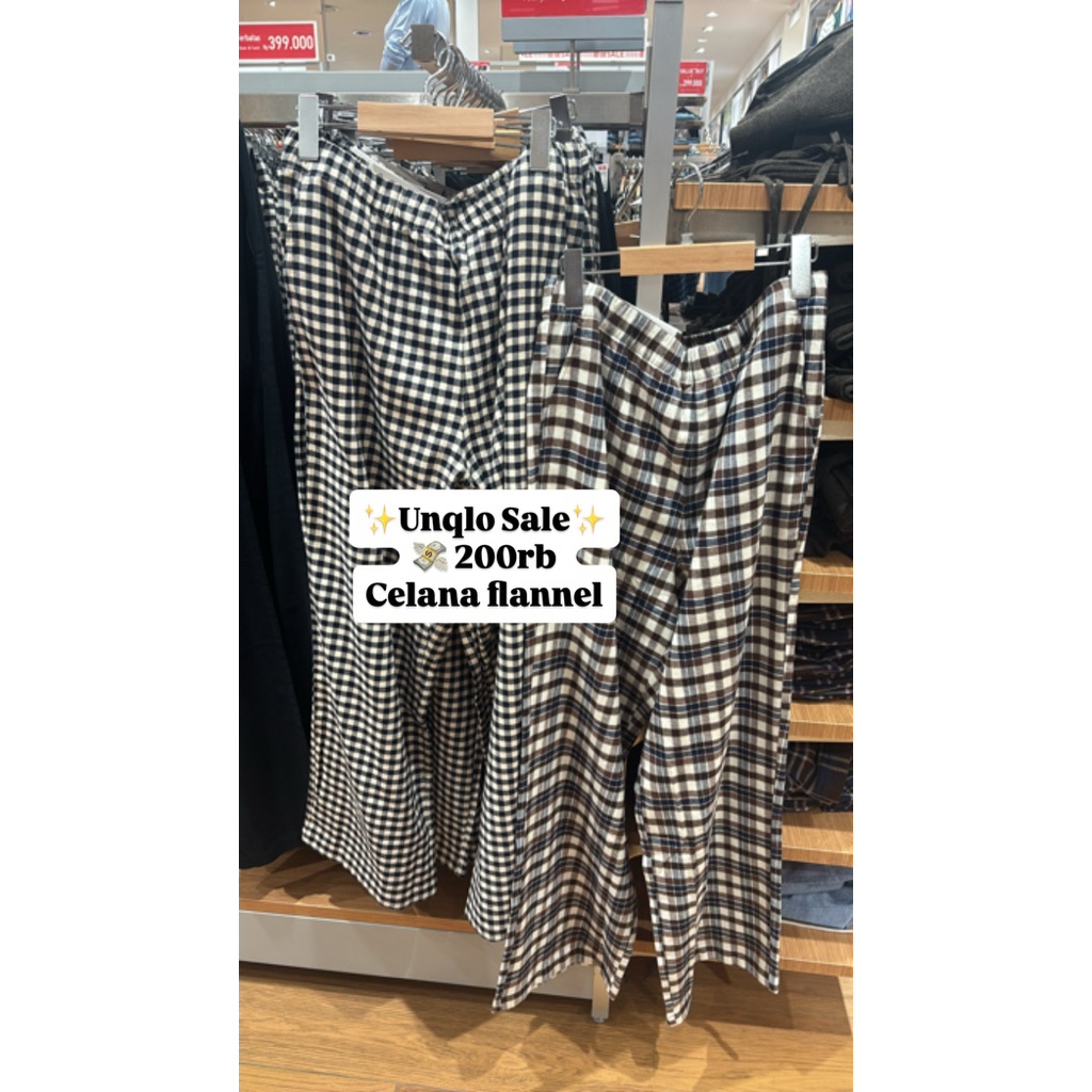 UNIQLO CELANA FLANNEL