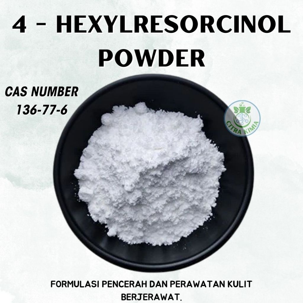Raw Material Skincare 4-Hexylresorcinol Powder 1gr - Formulasi Serum Krim Lotion Essence Spot Treatm