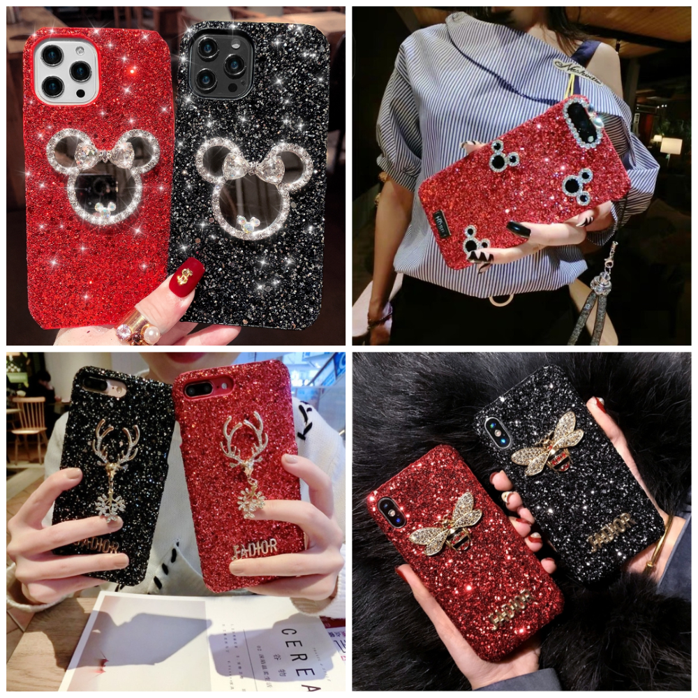 Casing Hp Custom Glitter Case Vivo Y78 Y79 Y81 Y83 Y85 Y91 Y91C Y93 Y95