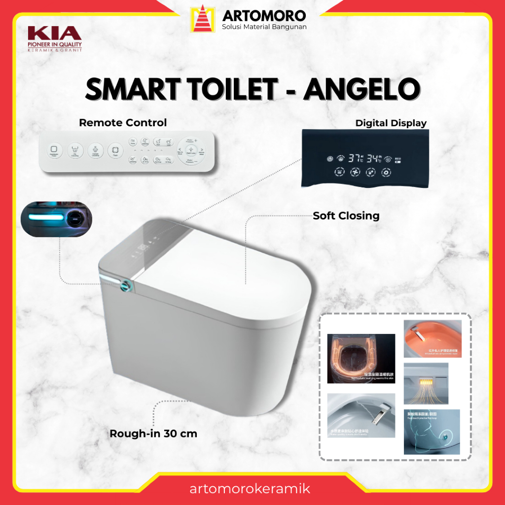 Smart Toilet / Closet Angelo - KIA | Kloset Duduk Otomatis