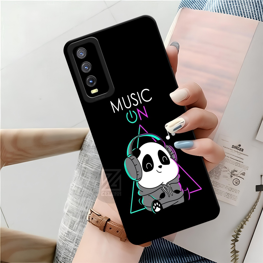 Softcase VIVO Y20 / Y12S / Y20S Terbaru - Case Motif Panda - Case VIVO Y20 / Y12S / Y20S - Silikon P