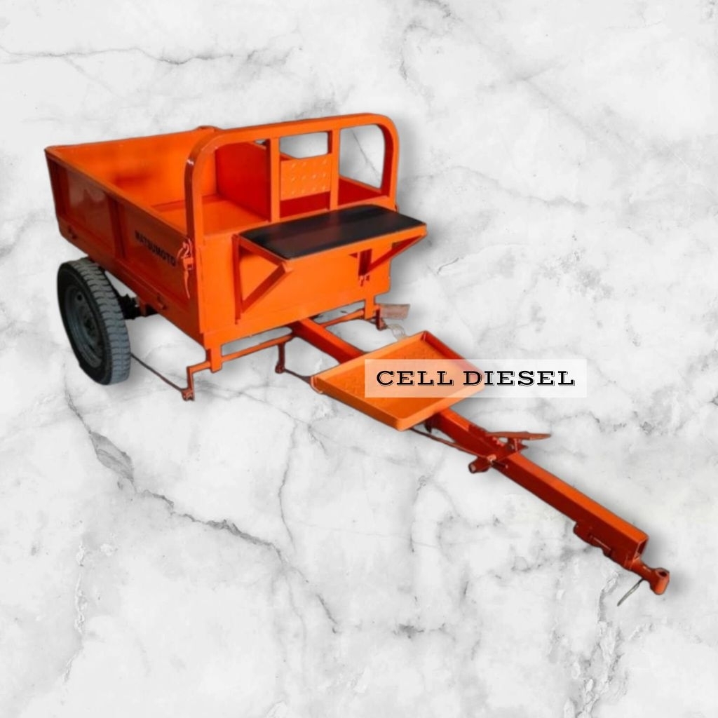 Gerobak Bak Traktor Sawah Tiller MATSUMOTO Siap Pakai