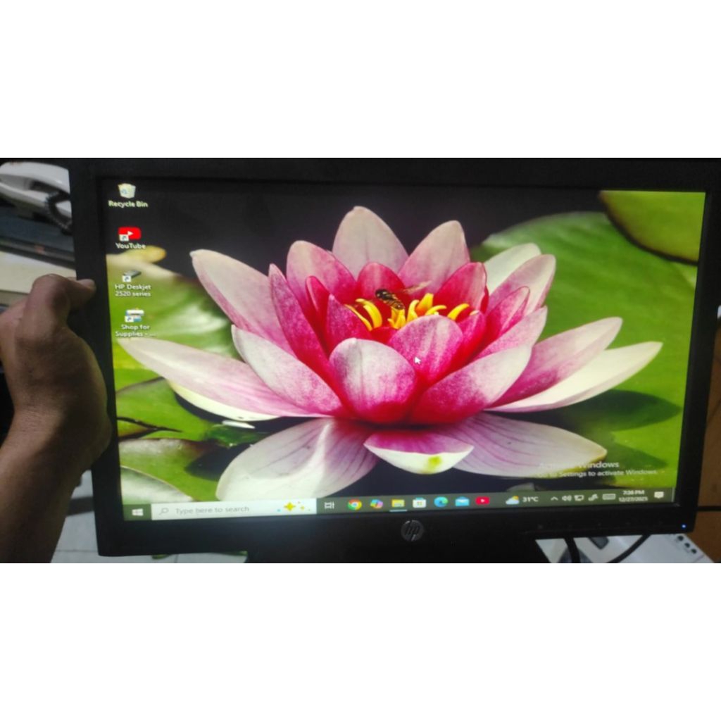 monitor komputer LED hp 20 in HDMI