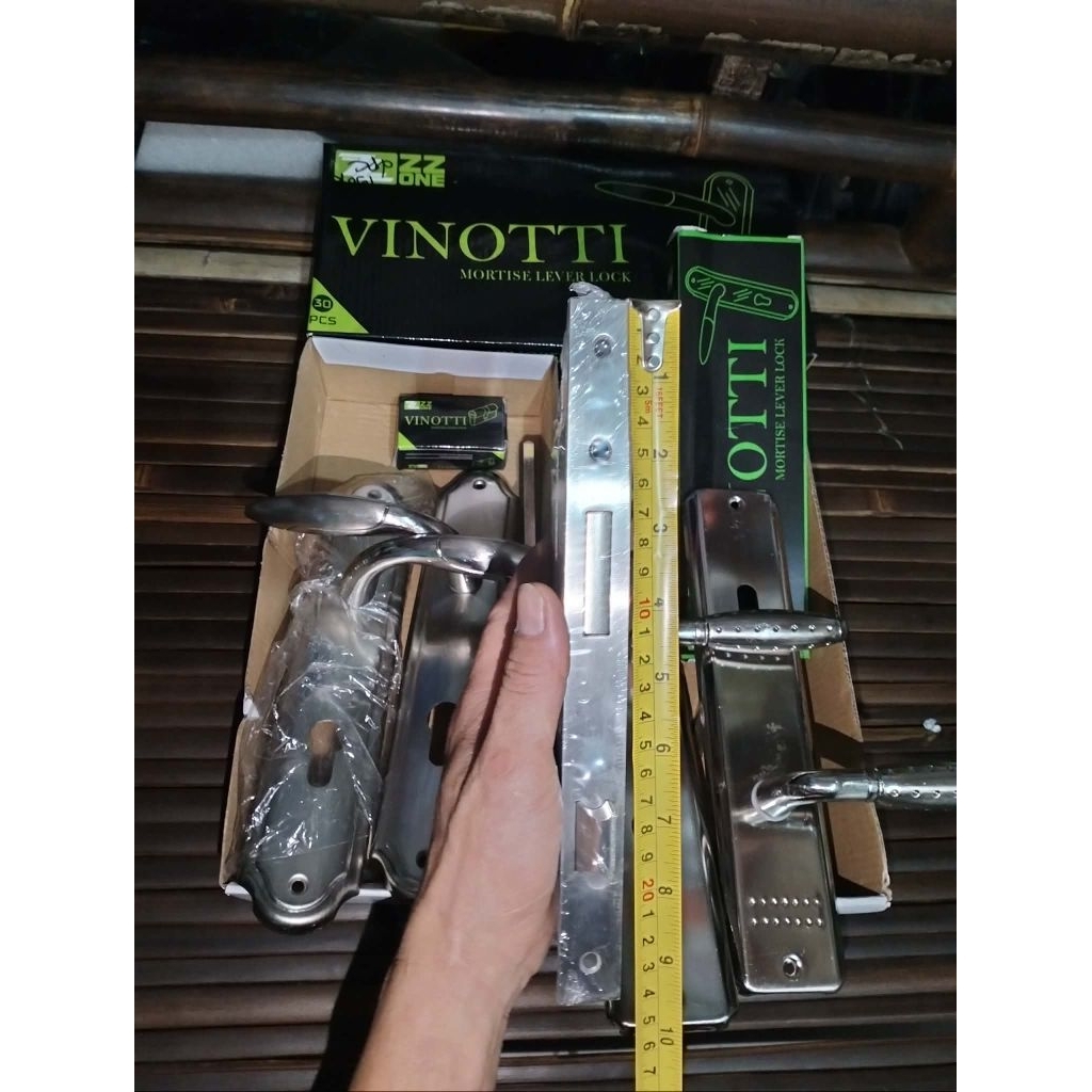 handle pintu 25 cm gagang pintu 1 set kunci pintu besar bahan berkualitas