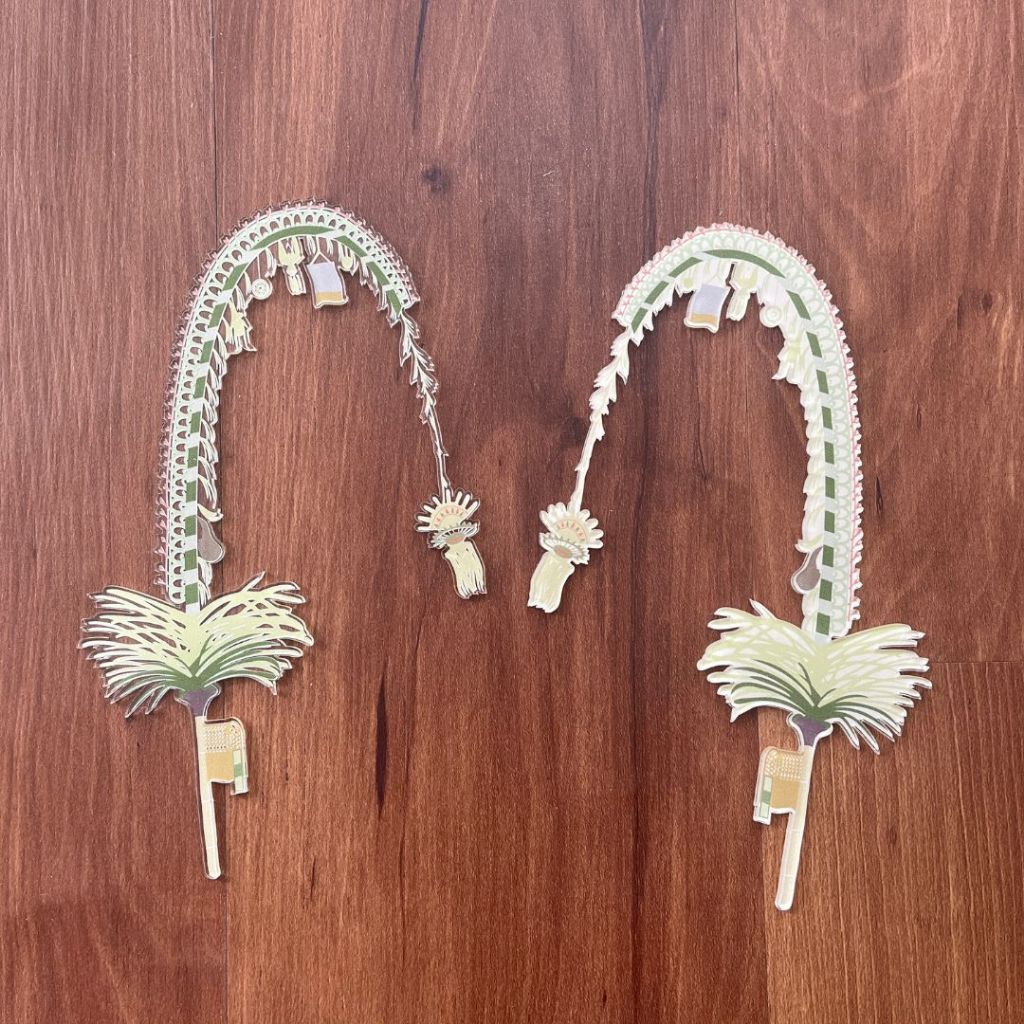 Set Janur Penjor Akrilik Print UV