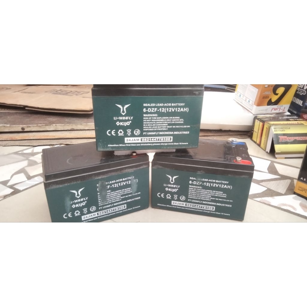 Aki sepeda listrik bekas kondisi bagus khusus penerangan lampu