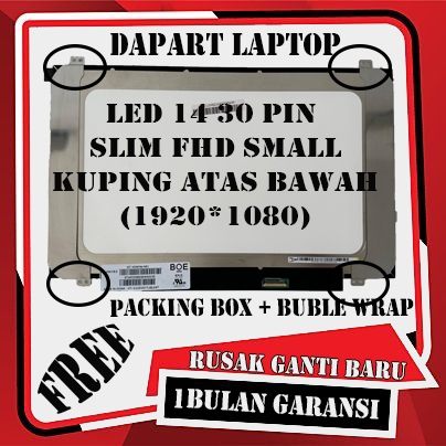 LED LCD LAYAR ASUS UX410 UX410UA UX410UR 14.0 SLIM 30PIN SMALL FRAME FHD 1920*1080