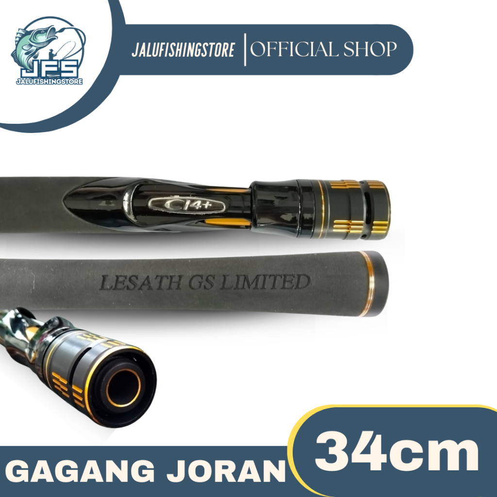 Gagang Joran Lesath Gs Limited C14+ | Handel Joran Custom Ringan dan Kuat
