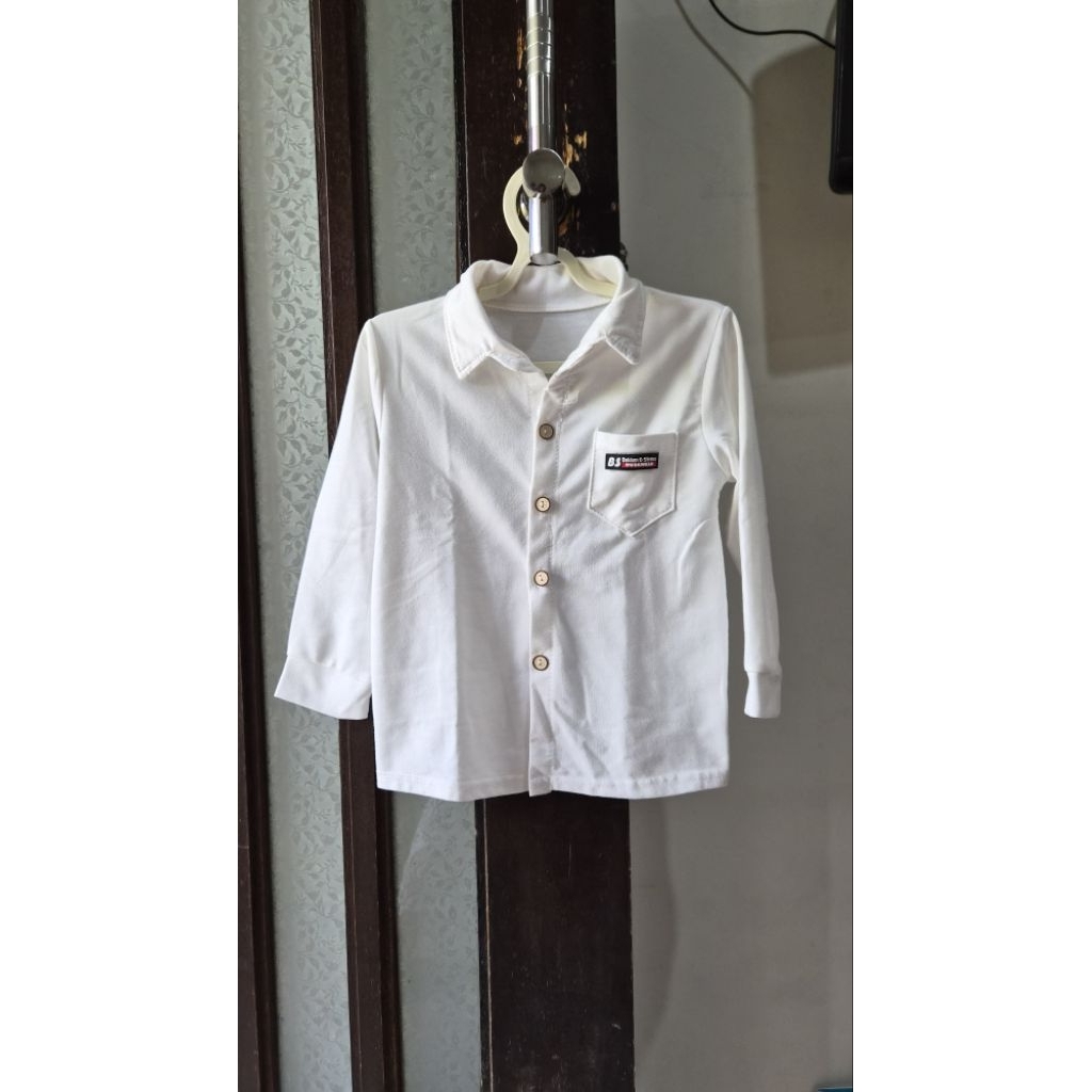 PRELOVED kemeja putih lengan panjang anak