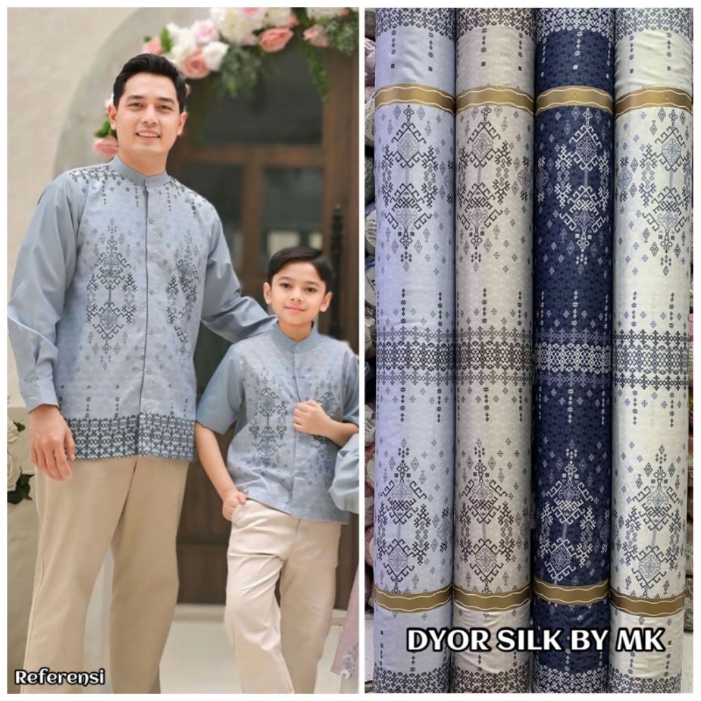 bahan kain Diyor Silk Motif Ginna/kain Diyor silk