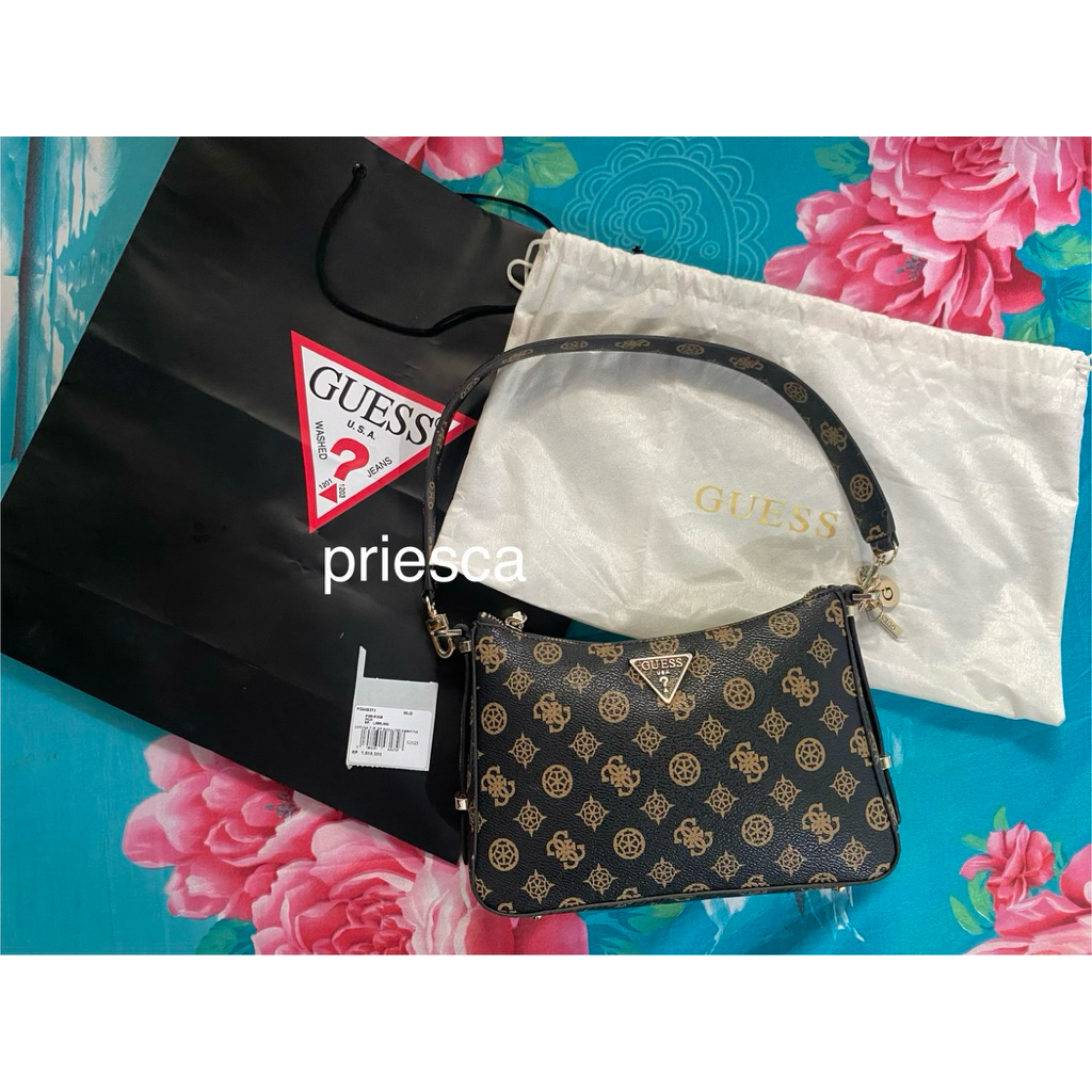 Guess Shoulder Bag Hitam Tas Wanita PRELOVED