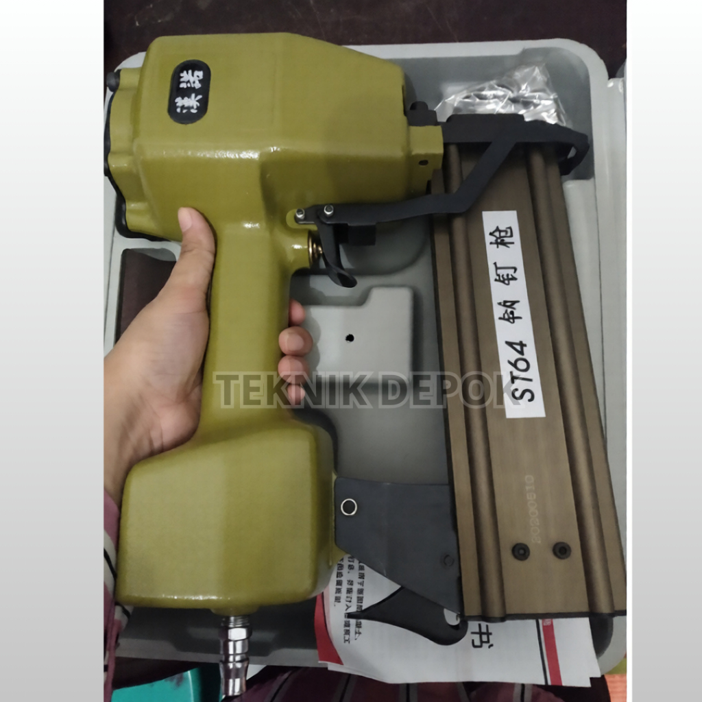 Nailer Gun Pneumatic ST64 Alat Paku Tembak ST 64 Mesin Angin Kompresor Untuk Beton Tembok