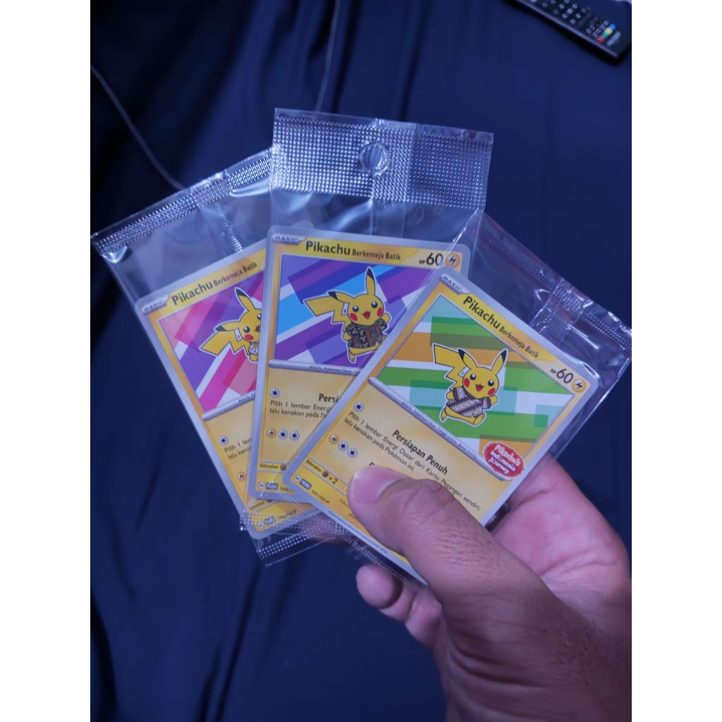 TCG Kartu Pokemon Pikachu Batik set 3