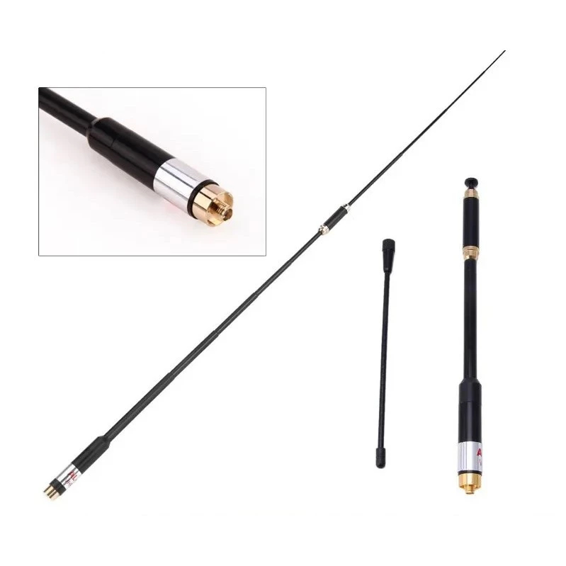 Original AL 800 Walkie-Talkie Antenna High Gain Dual Band Extendable Antenna UHF/VHF Antenna