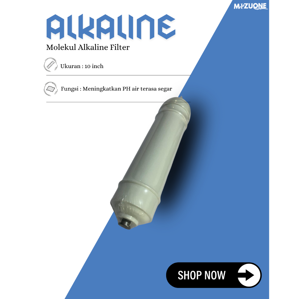 Alkaline Filter Mizuone | Filter Air pH Alkali | Menyeimbangkan pH Air Minum