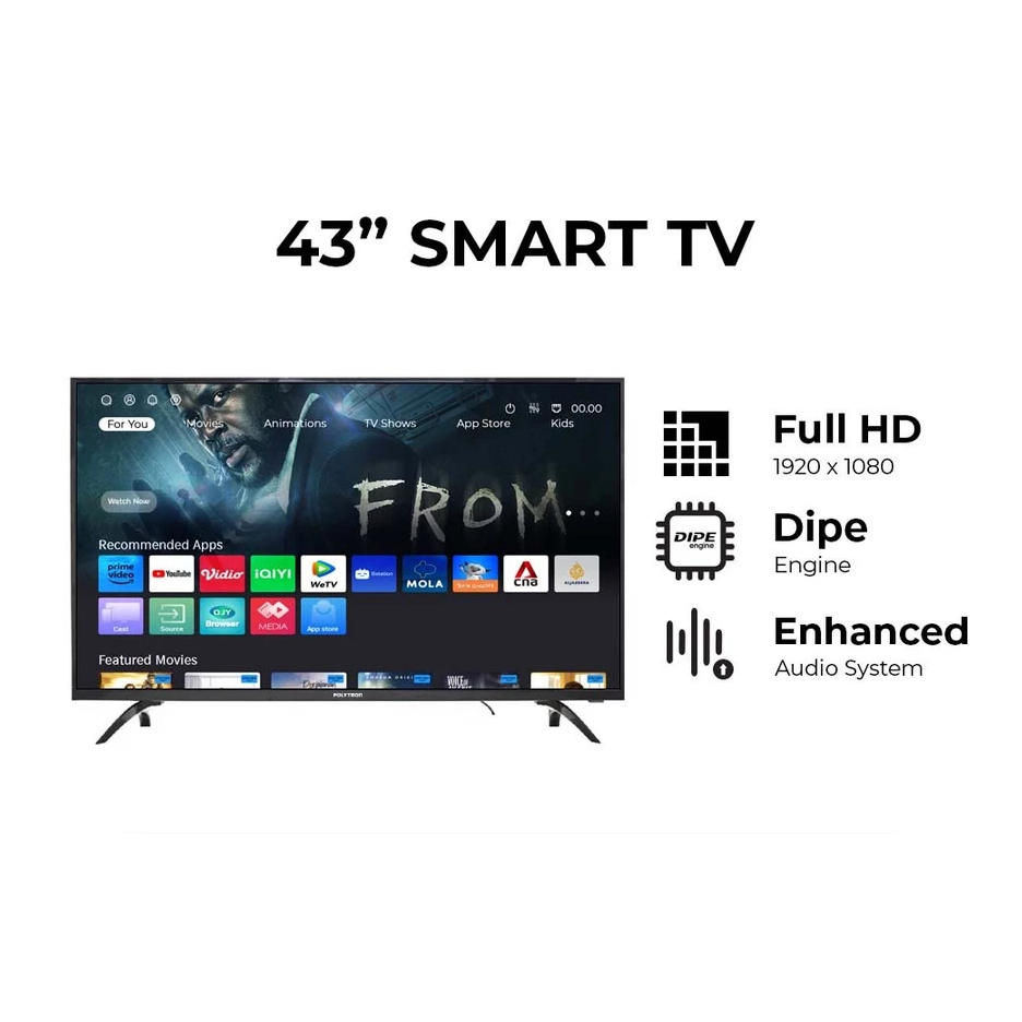 Polytron smart TV 43 inch - PLD 43CV8869 | POLYTRON Smart TV 43 inch FHD - PLD 43CV8869