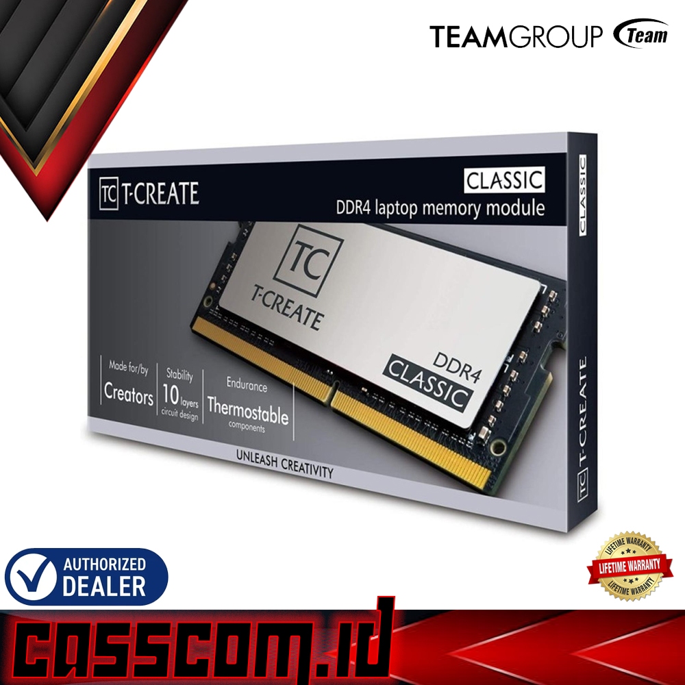 Sodimm DDR4 Team T-Create Classic (2x8GB) 16GB 3200Mhz