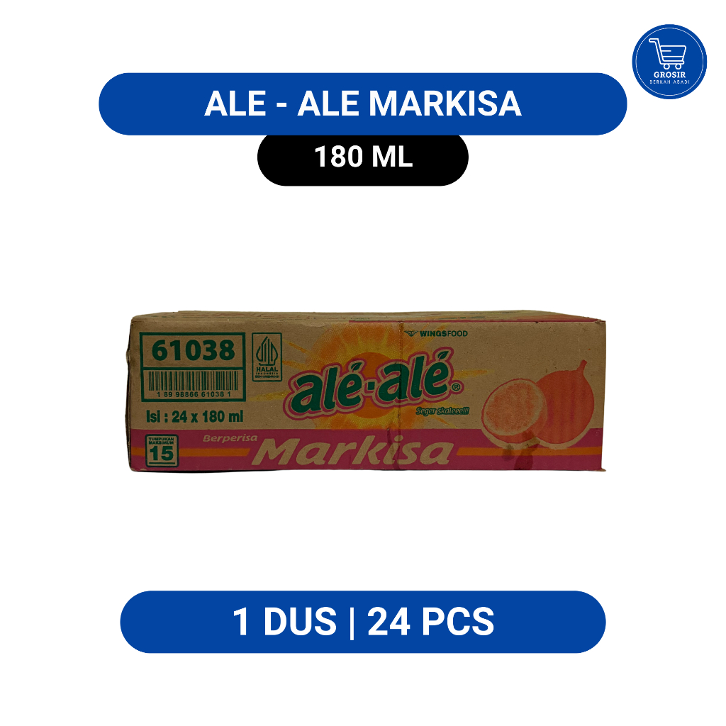 ALE ALE MARKISA – 1 DUS (24 Cup) | Minuman Jelly Kelapa | Harga Grosir