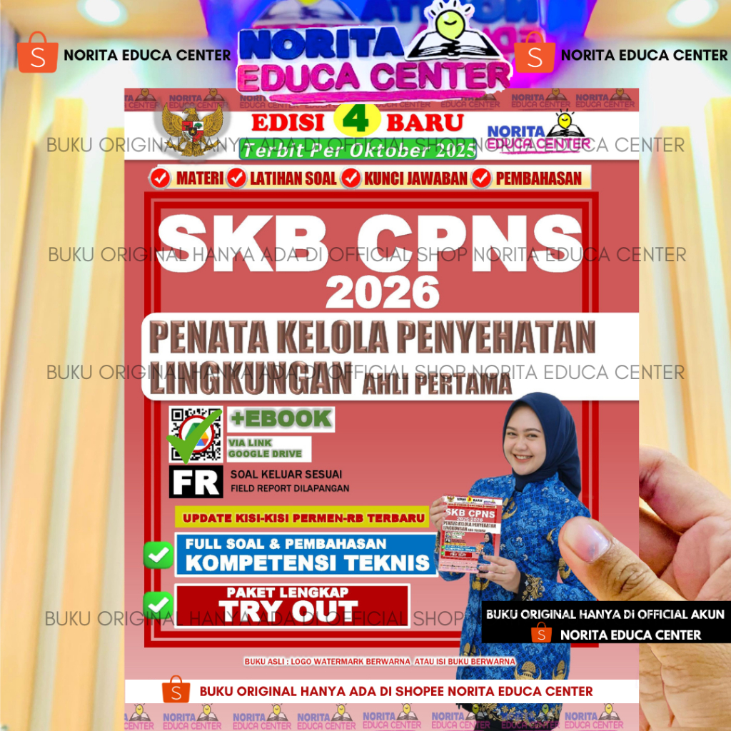 BUKU SKB CPNS PENATA KELOLA PENYEHATAN LINGKUNGAN AHLI PERTAMA NORITA EDUCA CENTER