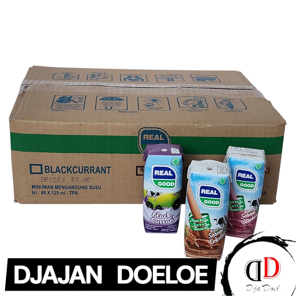 Susu UHT Real Good Kotak KARTON - Netto 125 ml x 40pcs