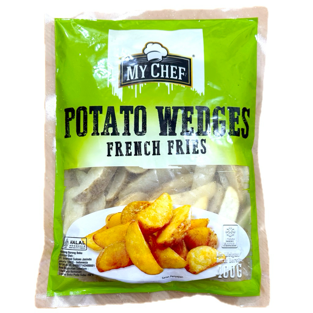 My Chef Kentang Potato Wedges French Fries 400g
