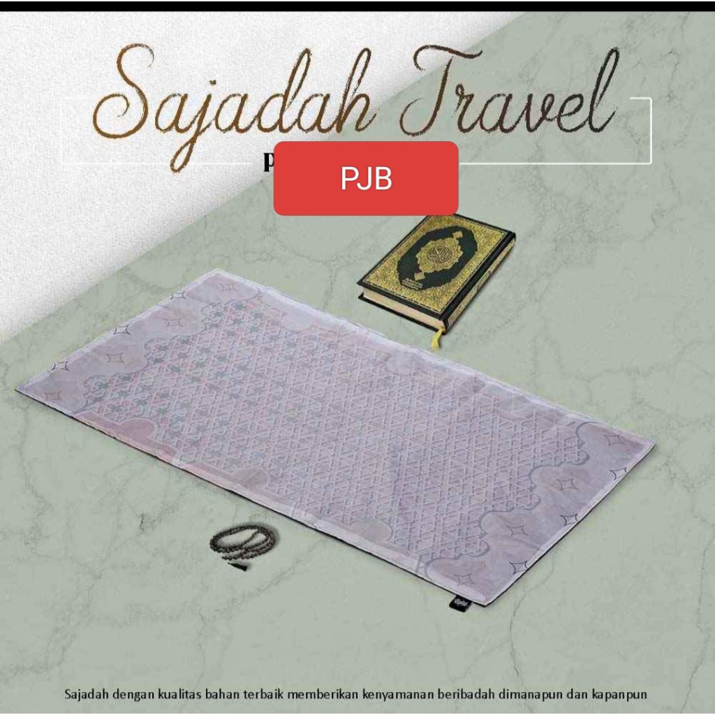 Sajadah Travel atau Sajadah Travelling Free Pouch Special Edition Mesjid Nusantara