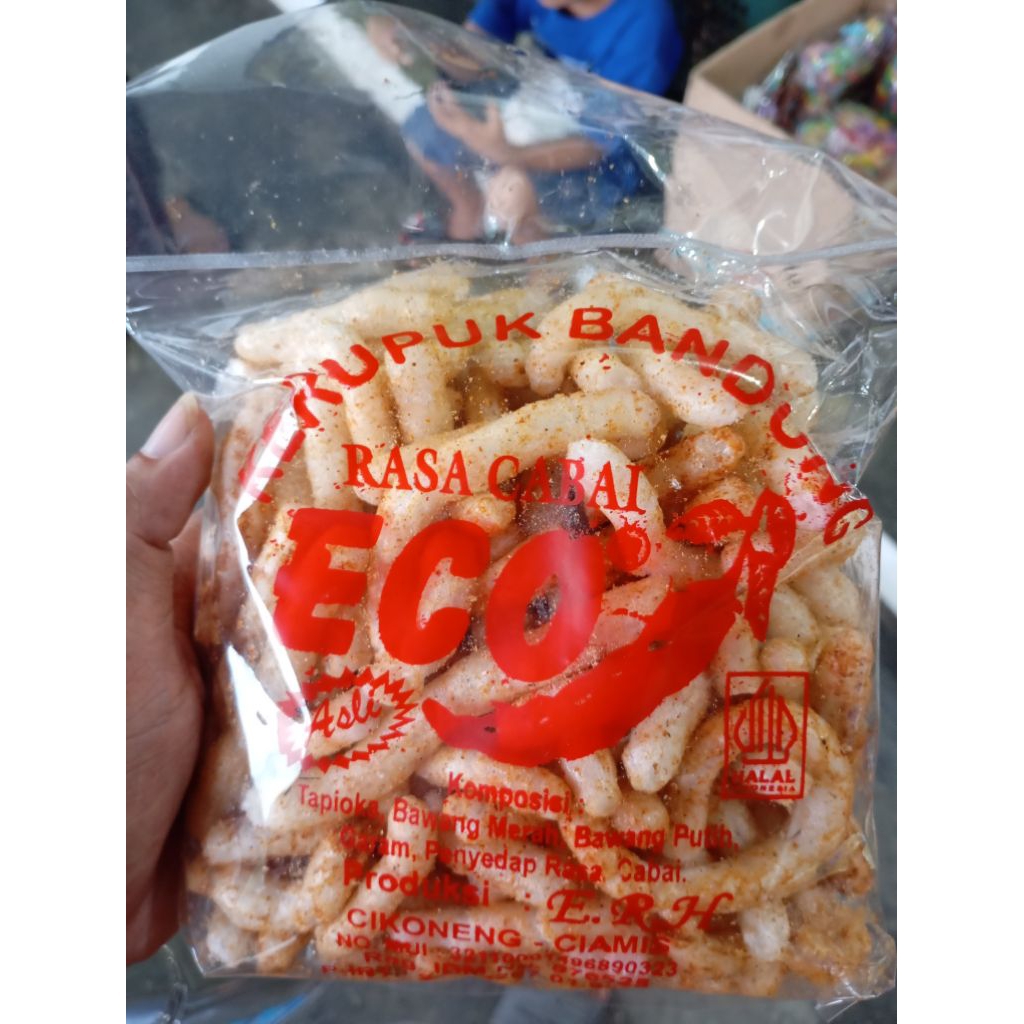 Kerupuk ECO Bandung pedas cabe rawit merah