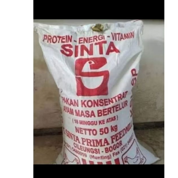 Pakan Ayam Petelur Usia Produksi Merk Sinta GT 1 Kemasan Repack 1 Kg