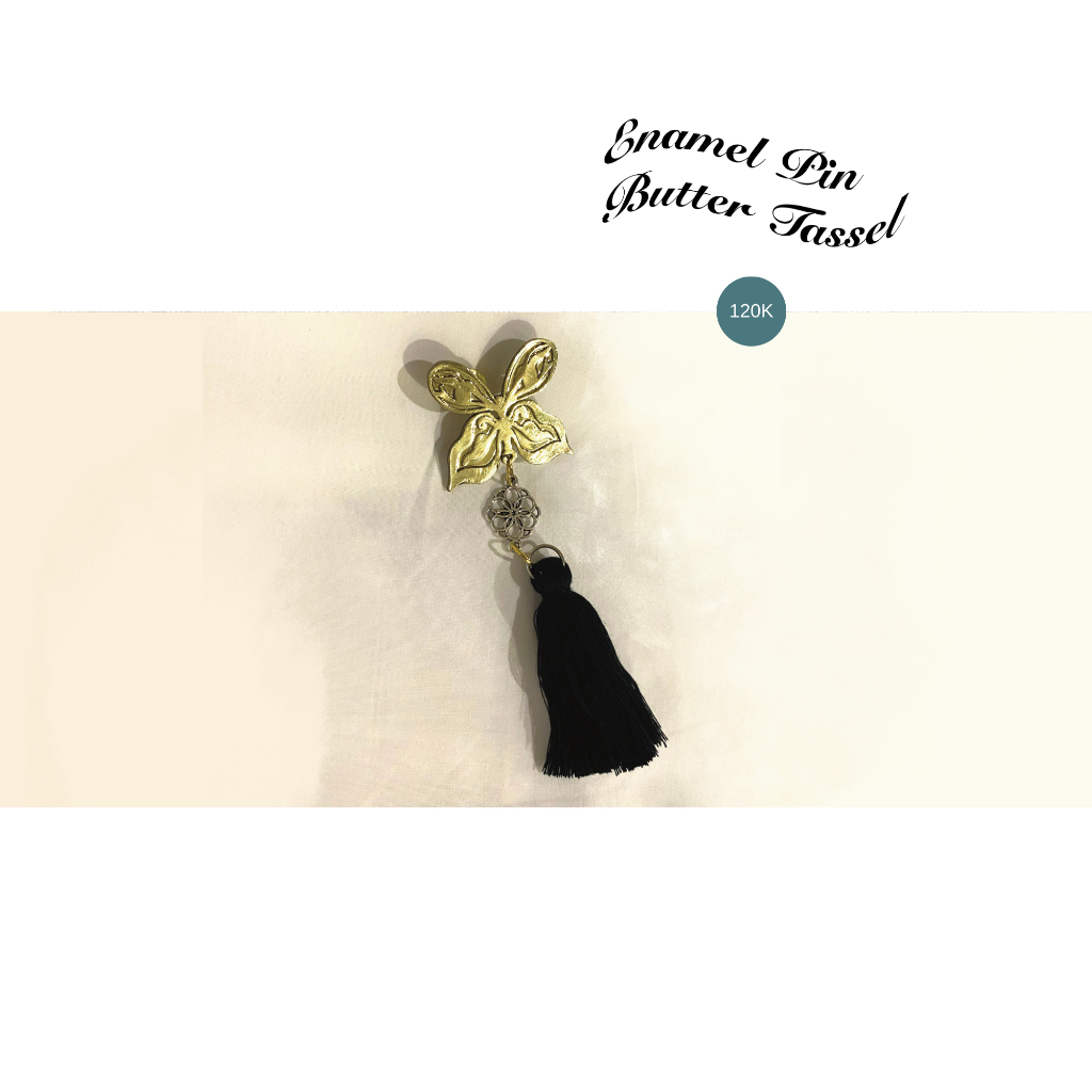 Butter Tassel Enamel Pin