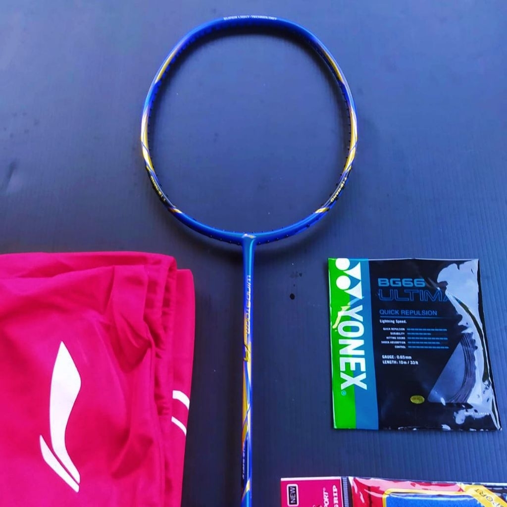 RAKET BADMINTON LINING WINSTROM 74 TENSION 30LBS KUALITAS TERBAIK BONUS TAS DAN HAND GRIP LIMITED ED