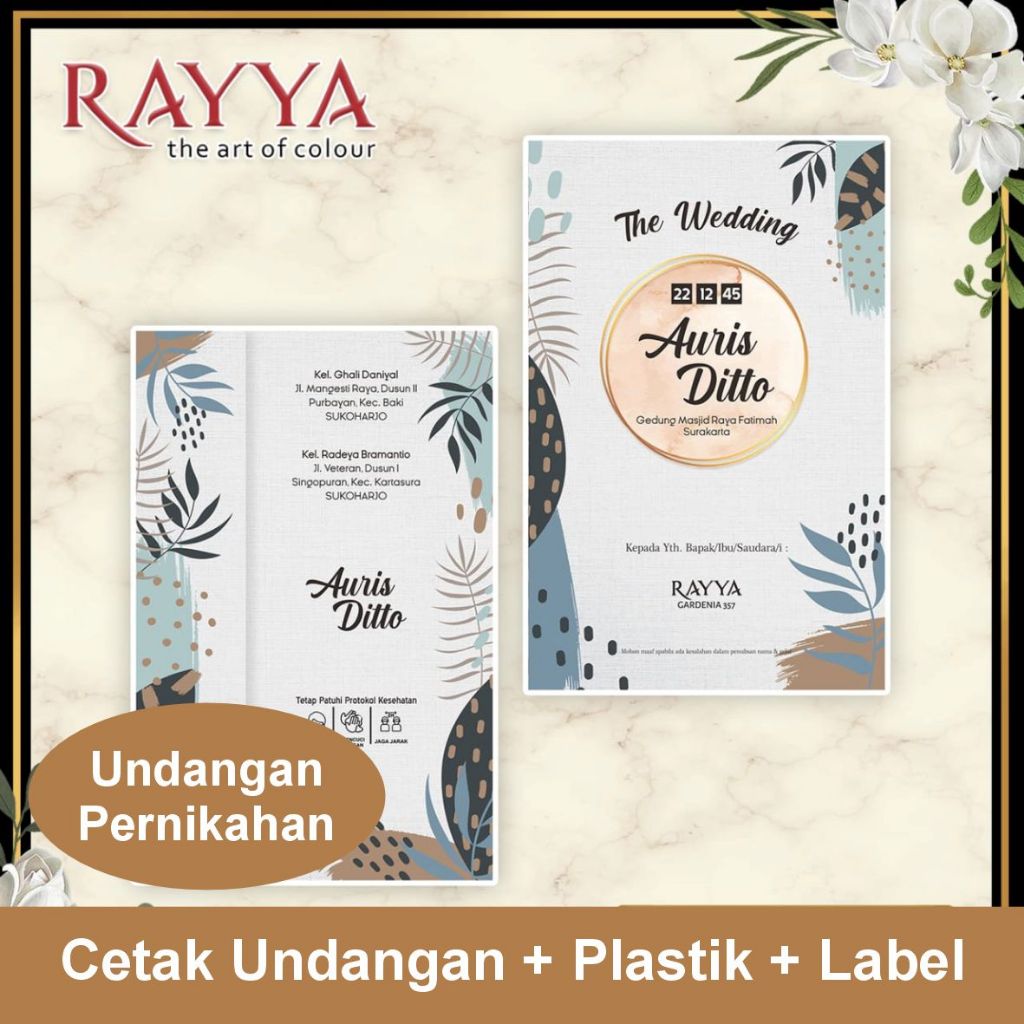 CETAK UNDANGAN PERNIKAHAN RAYYA 354-359