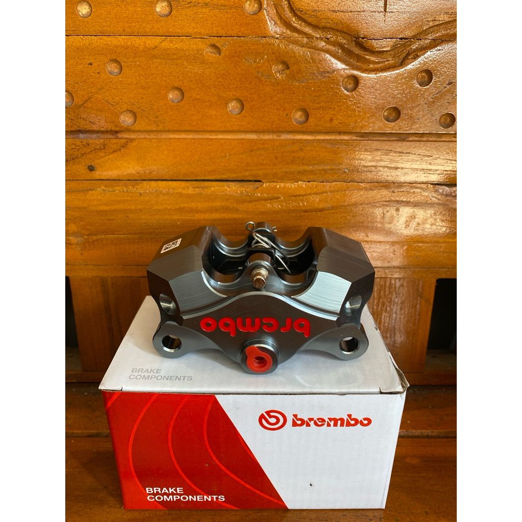 Kaliper 2p brembo buterfly grade A50 grey set Breket Honda 220MM