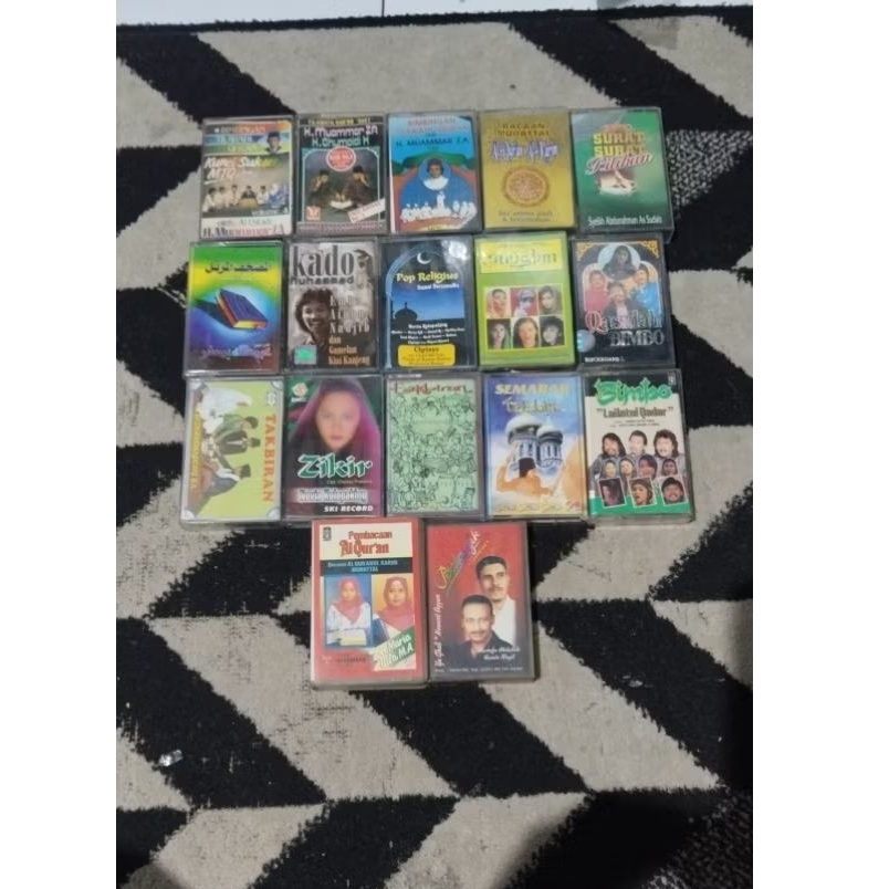 kaset pita lagu muslim - lagu islam - sholawat - murottal - raihan - snada - ayat ayat alquran