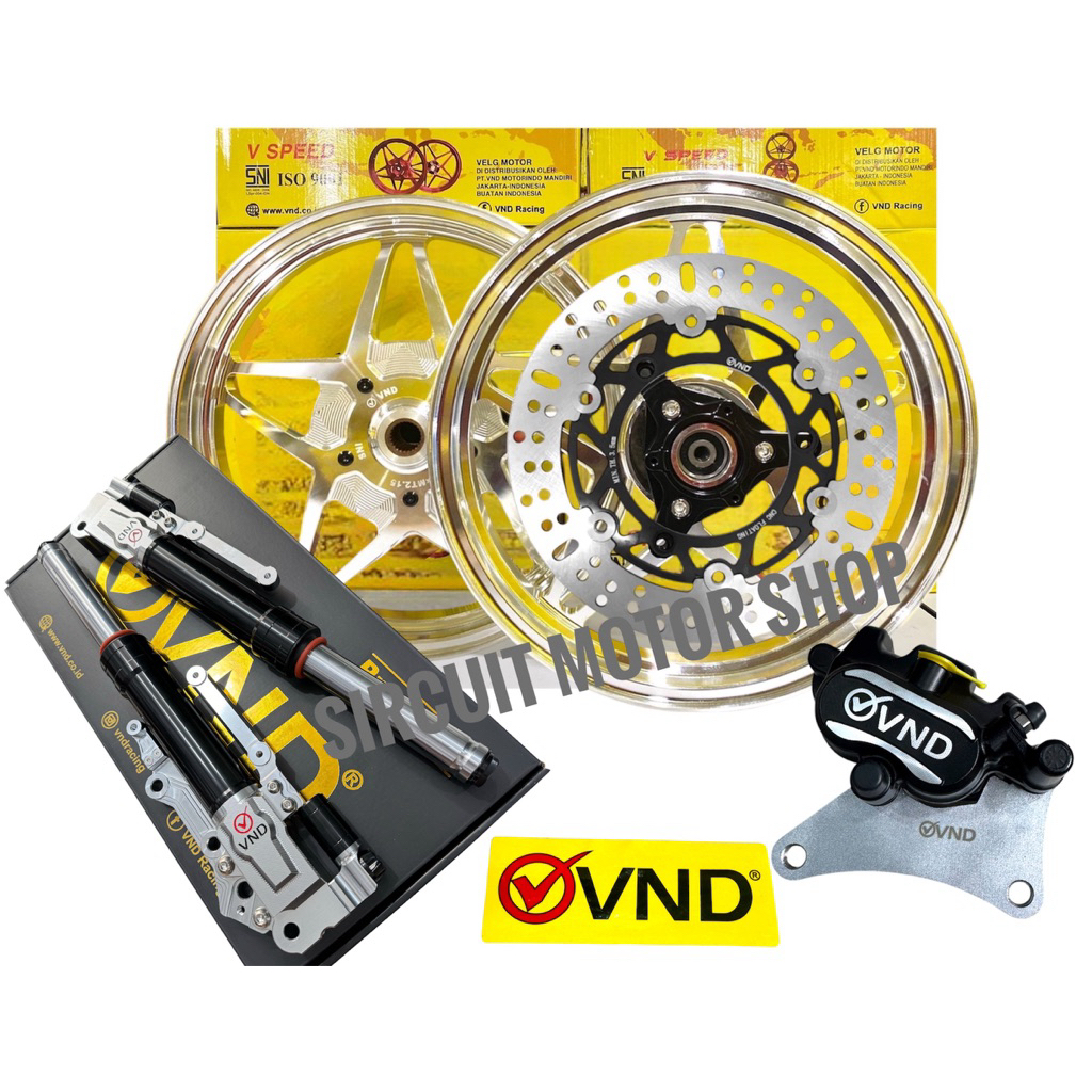 VELG VND AEROX SHOCK DEPAN VND AEROX KALIPER 260MM AEROX CAKRAM VND 260MM