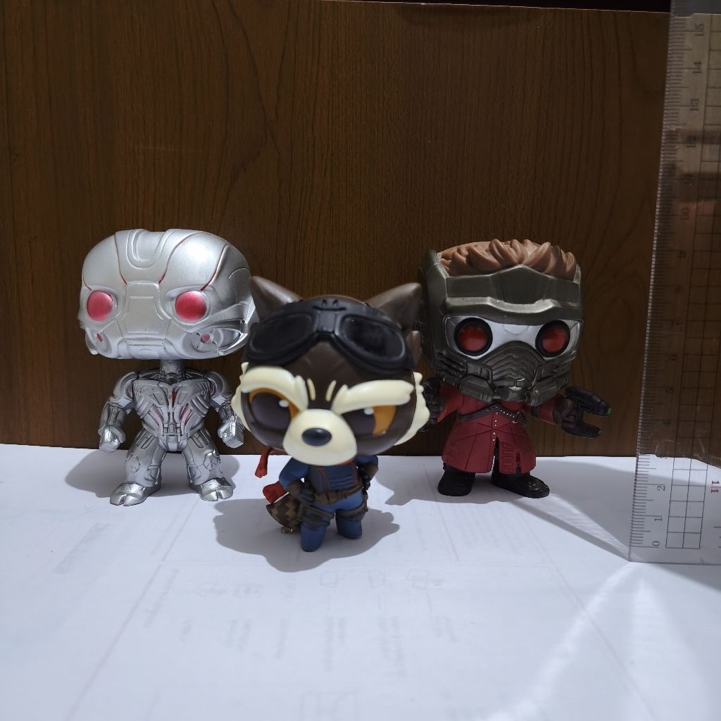 Marvel Action Figure StarLord, Ultron, Rocket Raccoon Original from FunkoPop Store
