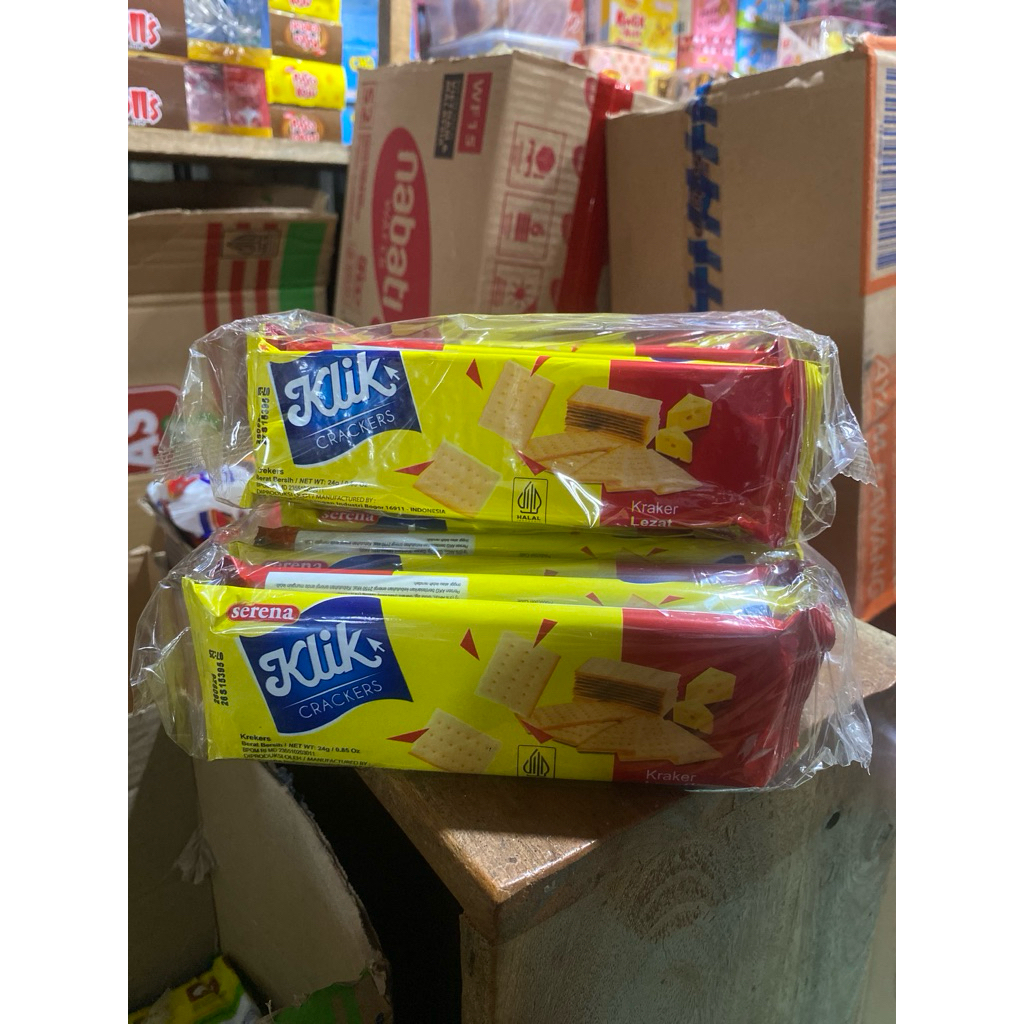 ROTI KLIK CRACKERS JAJANAN JADUL ISI 10pcs